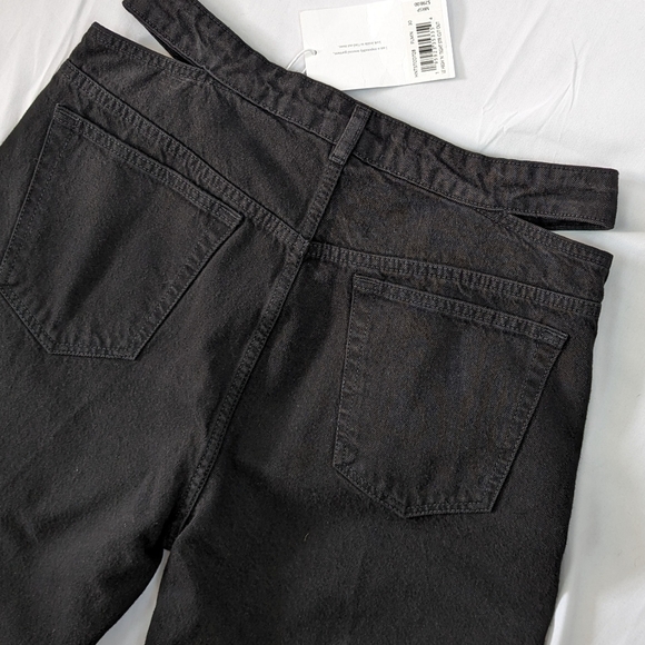 Frame Le High 'N' Tight Straight Cut Out High Rise Non Stretch Black 30 NWT - Picture 11 of 16